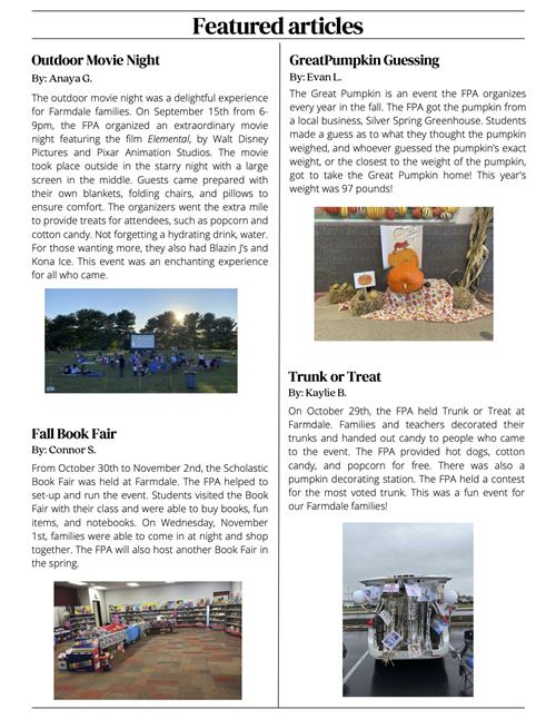 Falcon newsletter stories page 2